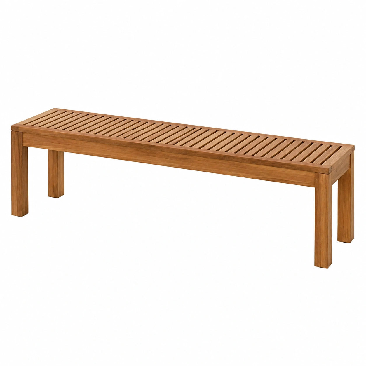 Banco de Madera Maciza de Acacia 150x35x45 cm Marrón