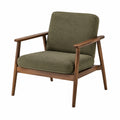 Sillón Individual de Madera y Poliéster Verde